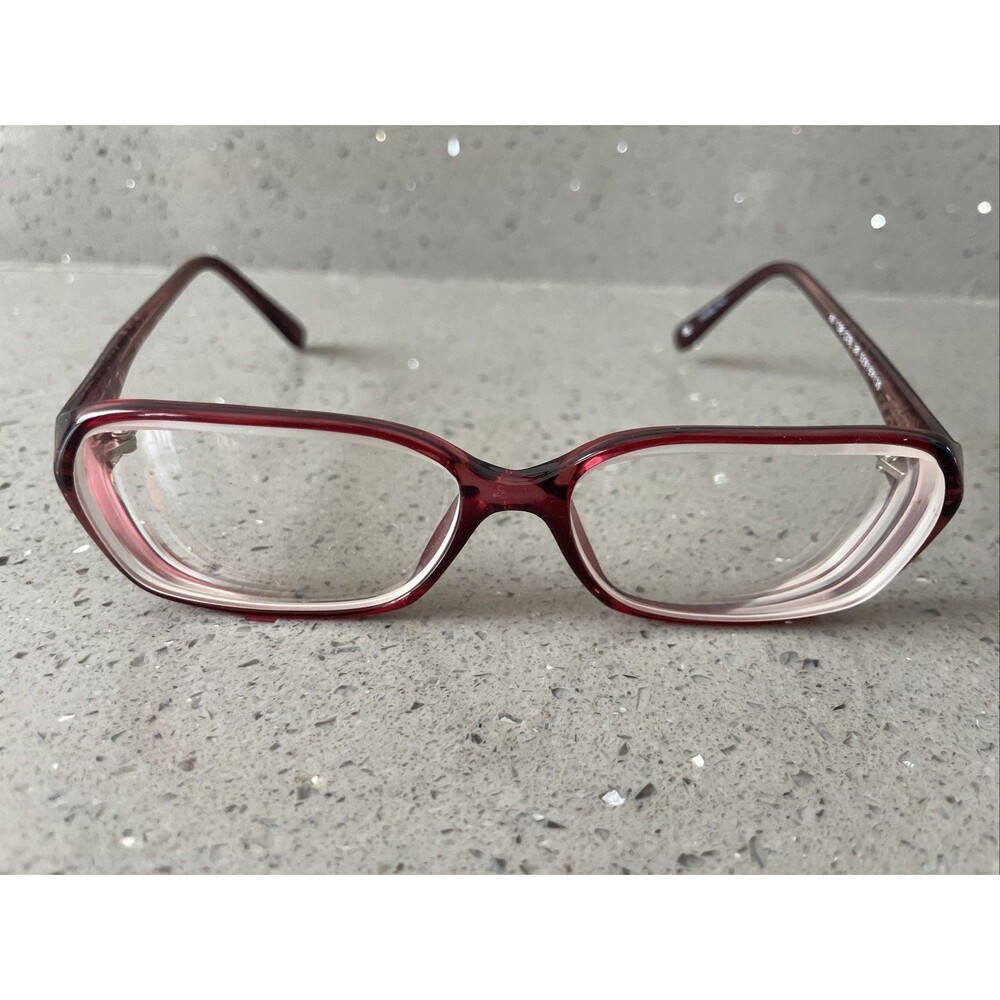 Alan J Eyeglasses Frames ONLY AJ 138 Col 30 Full Rim  52-16-135 Italy pink purpl